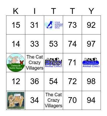 The Cat Crazy Villagers Bingo Card