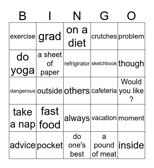 M3 Fun Basic 7 Review Bingo Card