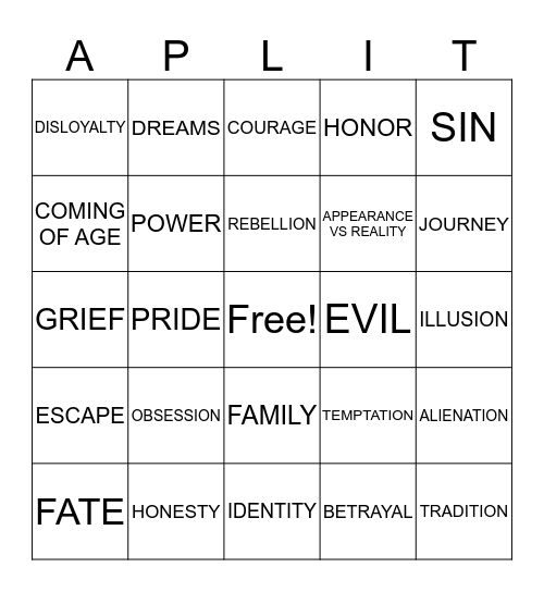 Q3 Theme Review Card Bingo Card