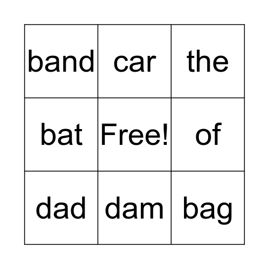 BINGO (a,b,c,d) Bingo Card