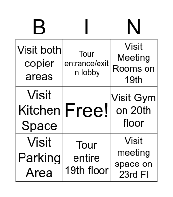 NCLM BINGO Card