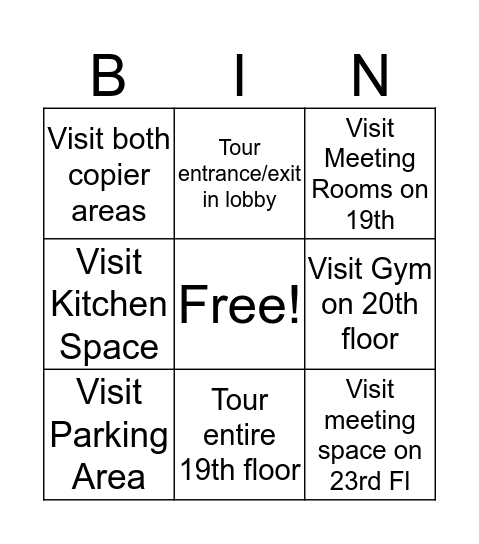 NCLM BINGO Card