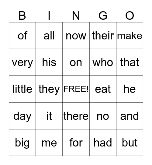 Three Billy Goats Gruff Bingo Card