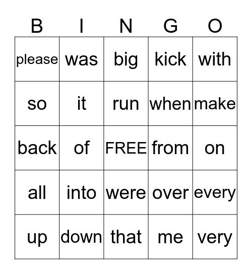 Three Billy Goats Gruff Bingo Card