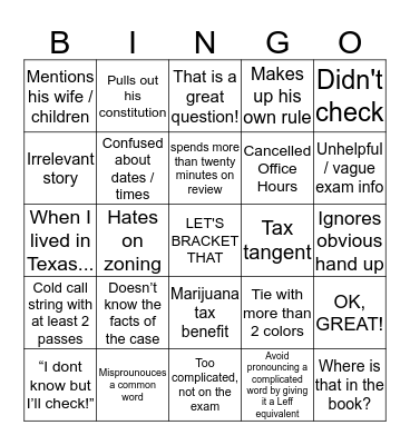 Bracketed with Leff: Bingo Edition Bingo Card