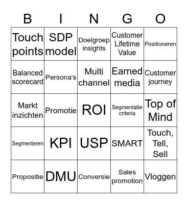 MARCOM BINGO Card