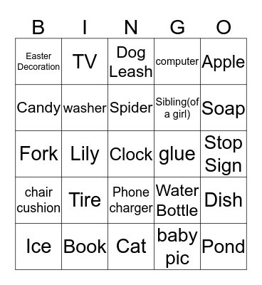 Jessica's Badge Bingo Card