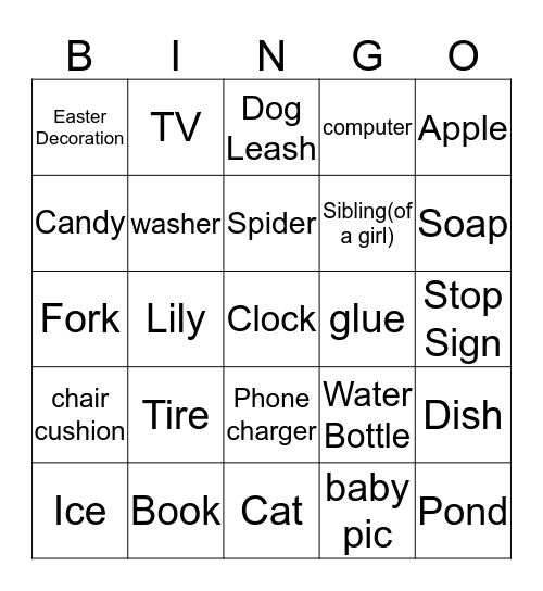 Jessica's Badge Bingo Card