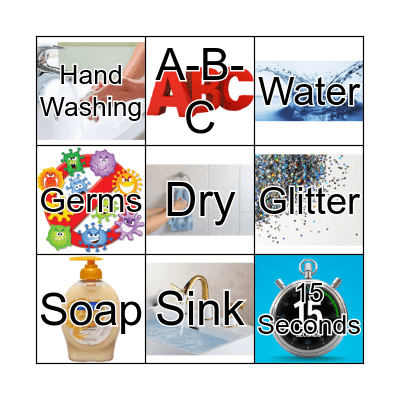 Germs and Glitter Be Gone! Bingo Card