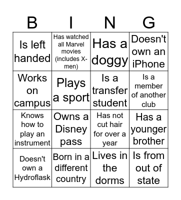 MEDLIFE BINGO Card