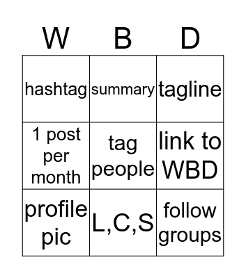 LinkedIn Profile Bingo Card