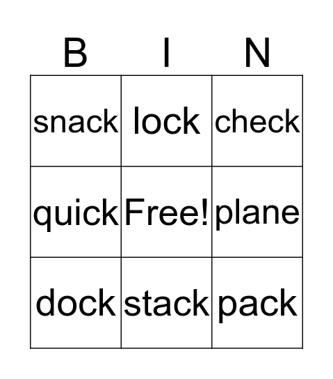WEEK 25 SPELLING WORDS Bingo Card