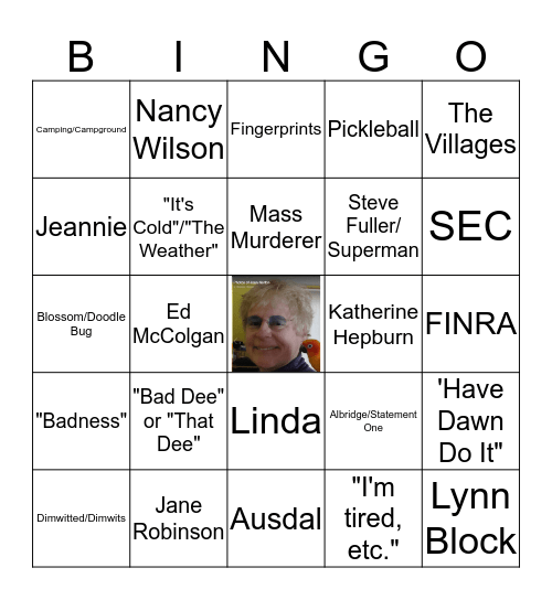 Joan's Jolly Bingo Card