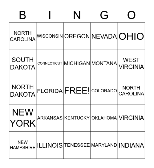 WORLD SERVICE CENTER BINGO Card