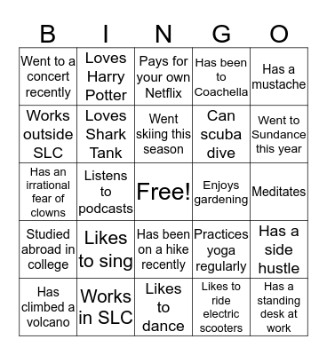 Bingo Card