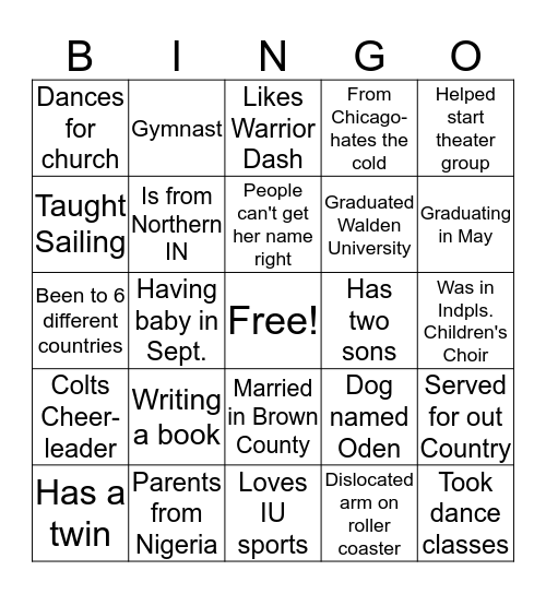 Hendricks School-Based Team  Bingo Card