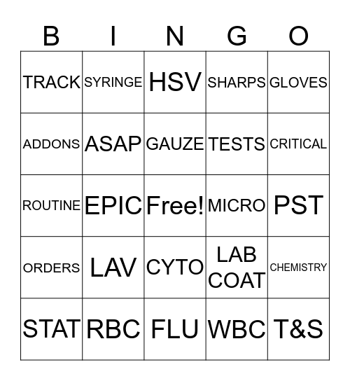 BINGO 2019 Bingo Card