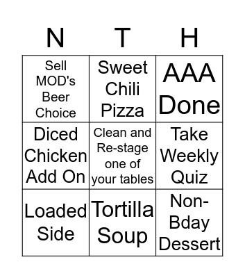 Blackout Bingo=no AAA next time Bingo Card