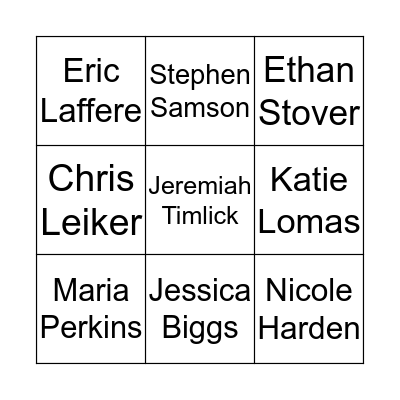 Safety Committee BINGO!! Bingo Card