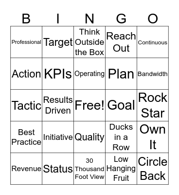 Riverton Leadership Bingo Card