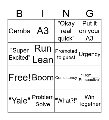 T557 Offsite Fun  Bingo Card