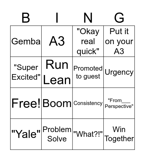 T557 Offsite Fun  Bingo Card