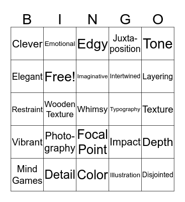 Book Cover Inspiration Bingo Card