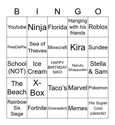 Bingo Card