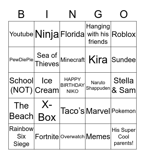 Bingo Card