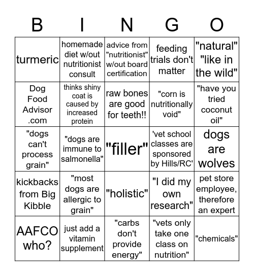 Anti-Death Nugget Bingo Card