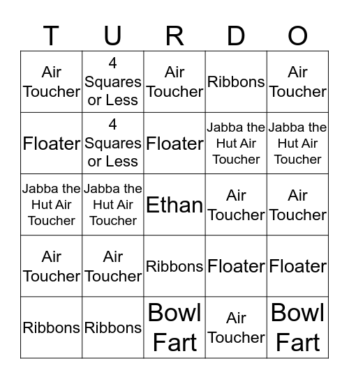 TURDO Bingo Card