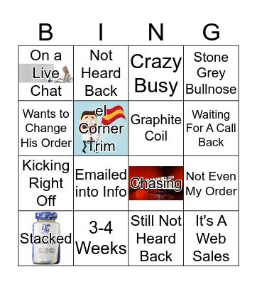 Cladco Bingo Card