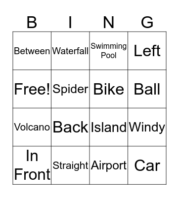 TAKESHAPE 1 Bingo Card