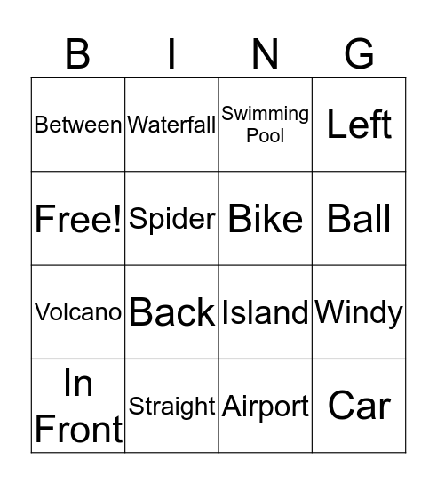 TAKESHAPE 1 Bingo Card