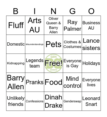 DCTVGen Bingocards Bingo Card