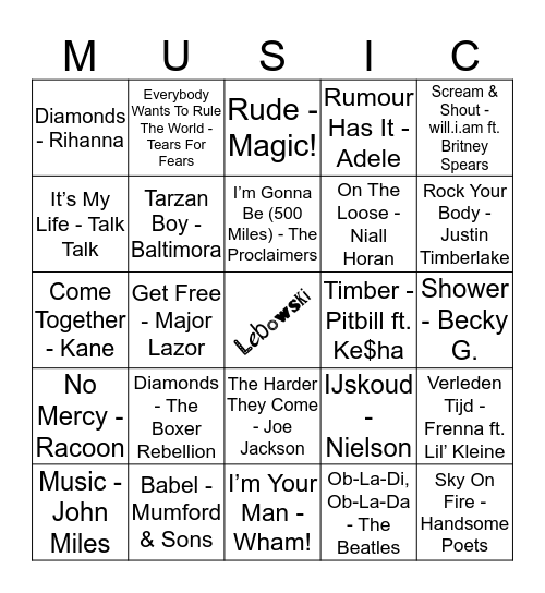 104 Bingo Card