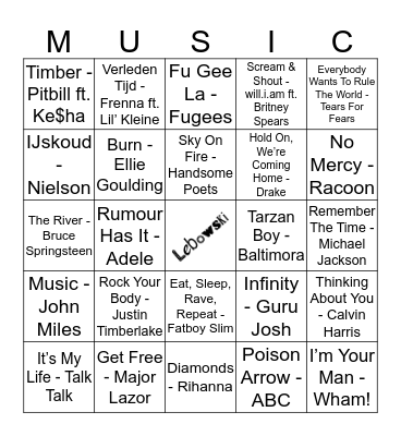 111 Bingo Card