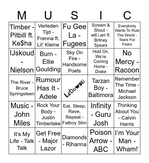 111 Bingo Card