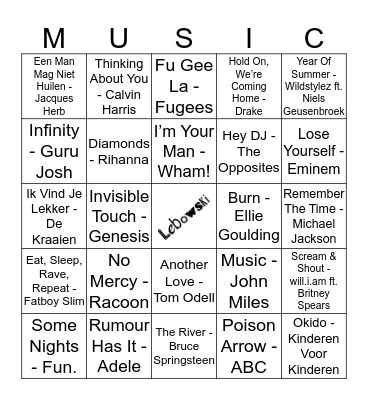 113 Bingo Card