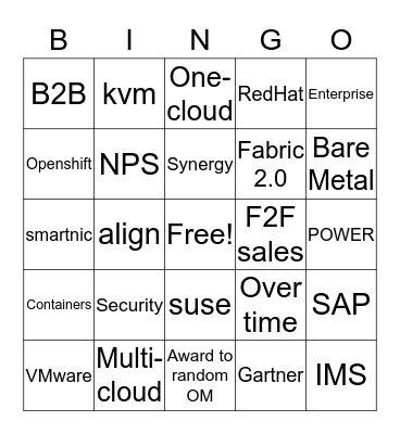 Compute All Hands BINGO Card