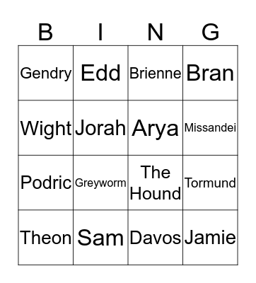 Everyone's Dead Bingo Card
