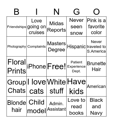 BINGO Card