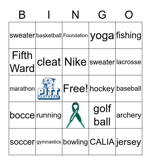 Sports Matter Bingo Card