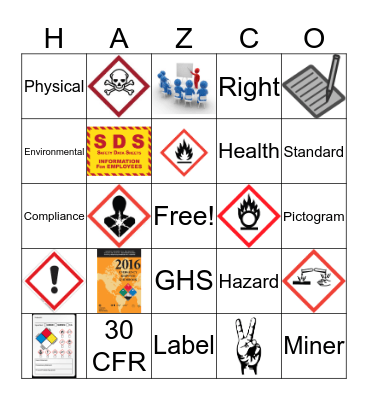 GHS Bingo Card