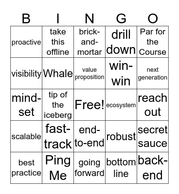 QBR BINGO!!! Bingo Card