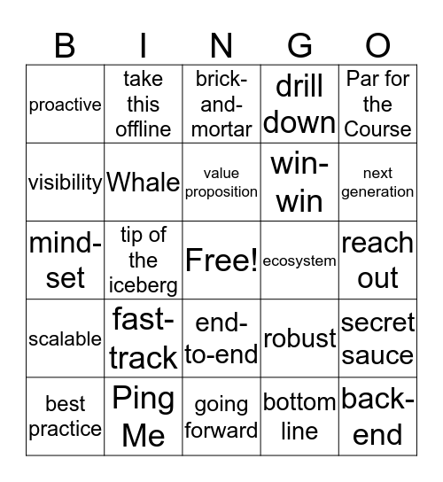 QBR BINGO!!! Bingo Card