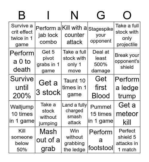 ULTIMATE BINGO Card