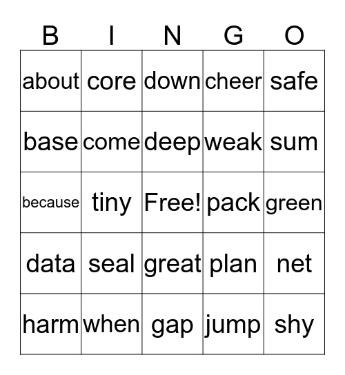 DC Reads BINGO Card