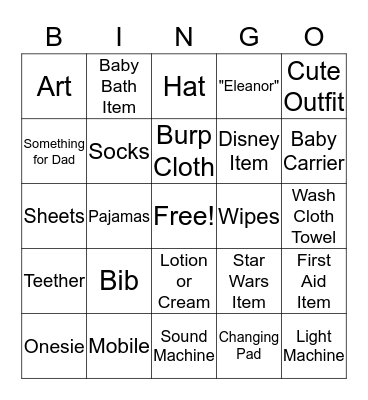 Tiki Baby Chase Bingo Card