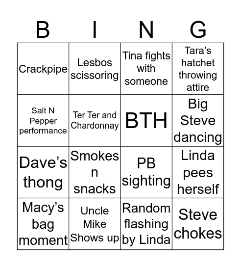 Mikes Wedding Bingo!! Bingo Card